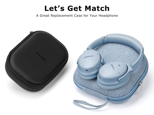 Ginsco Universal Headphone Case Compatible with JBL Tune 510BT 720BT, Sony WH-CH 720N/WH-CH520, with Bose/JBL/Soundcore Life Q20i Q30/BERIBES/TOZO/KVIDIO etc Wireless Headphones Light Blue - color: Light Blue