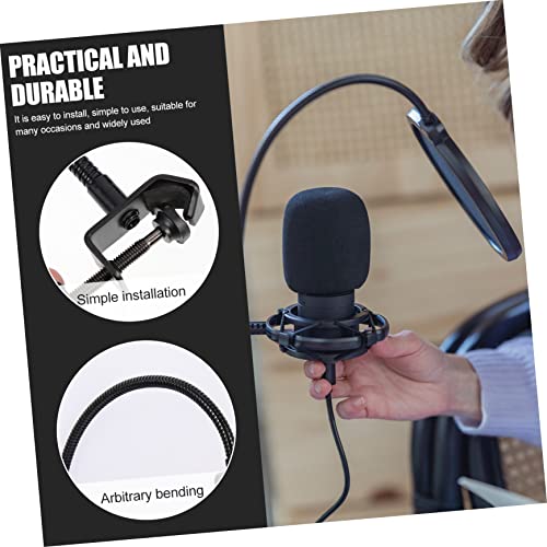 Microphone Windshield Protector Accessory with Noise Reduction Black