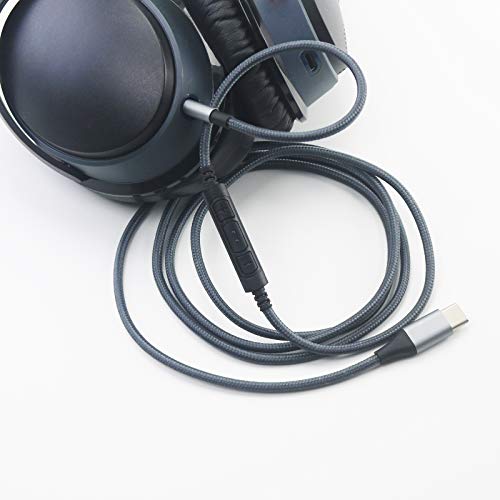 NewFantasia USB C to 2.5mm Audio Cable Compatible with Bose 700, QuietComfort, Ultra QC35 QC35ii QC45 Headphone, Remote Volume Mic Compatible with iPhone 15/16/Plus/Pro/iPad 4.2ft