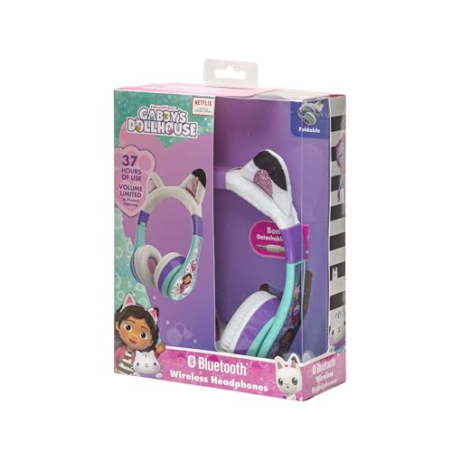 Gabbys Dollhouse Bluetooth Headphones for Kids, Wireless Headphones - color: Gabby