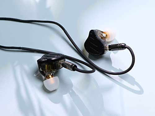 Linsoul Tripowin Zombur 4N OFC in Ear Monitor Cable, 3.5mm Plug, 1.25m | High Purity Oxygen Free Cable HiFi Wired IEM Cable, Cotton Yarn Outer Layer, for Musician Audiophile, w/o Mic, 2pin 0.78mm - size: 2-Pin, style: Without Mic