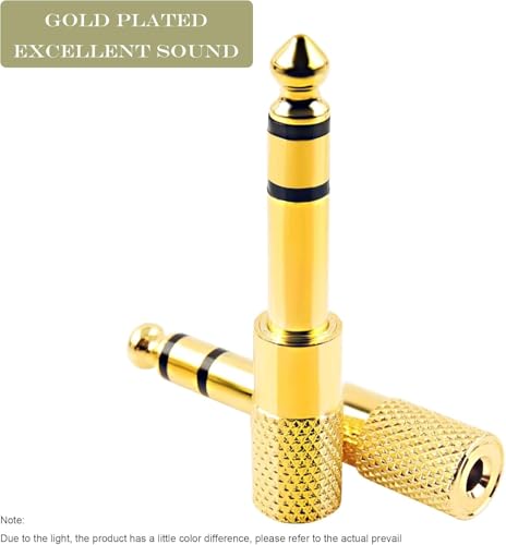 1/4" to 3.5mm Adapter, Female 3.5mm to Male 1/4 inch Headphone Jack Adapter for Headphones, Amplifier, Electric Guitar, Tablet - 4 Pack - size: 4-Pack