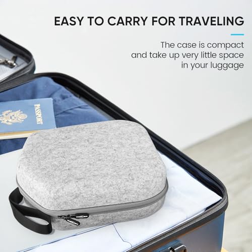 sarlar Hard Carrying Case Compatible with Meta Quest 3S/Quest 3/Oculus Quest 2/Vision Pro Official Original/Elite Strap VR Headset and Controller Accessories, Suitable for Travel and Home Storage - size: S/For Official Original & Elite Strap