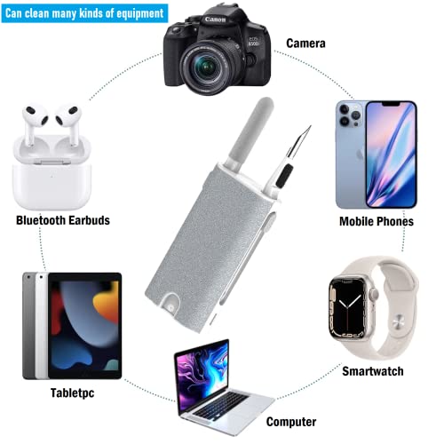 5-in-1 Electronics Cleaner Kit- Laptop Screen Cleaner kit,Multifunctional Bluetooth Earphones Cleaning Tool for Computer Cameras Lens Cell Phone Laptop Computer Bluetooth Earphones
