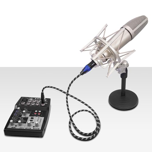 1/4" to XLR Cable,Heavy Duty Nylon Braided,Gold Plated Plug,Balanced 1/4" TRS to XLR Female Patch Cable, Quarter Inch 6.35mm to 3pin XLR Female Microphone Cable, for Speaker,Mixer-3.3ft/2Pack