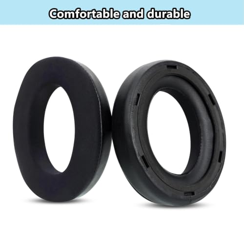 Replacement Ear Cushions for Sennheiser Momentum 4 & 5 Wireless Headphones | Cooling Gel Softer Ear Pads & High-Density Sound Isolation Protein Leather Foam Earpads -Black
