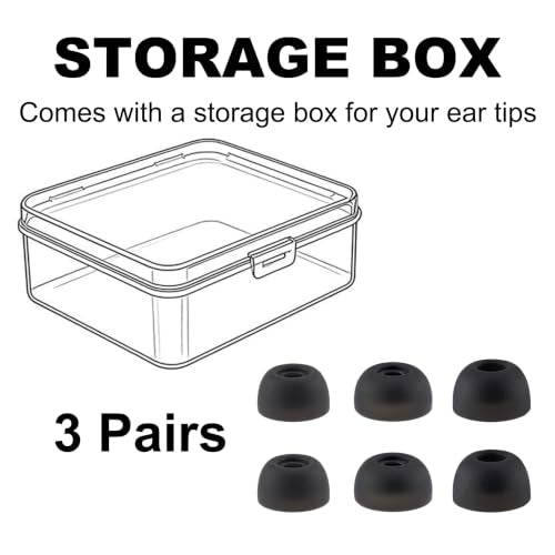 Replacement Ear Tips Compatible with Soundcore P20i P30i Space A40 - size: S/M/L