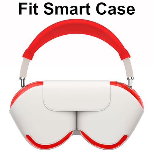 Silicone Case Cover for AirPods Max 2/ AirPods Max Headphones (Red) - color: Clear Red-T