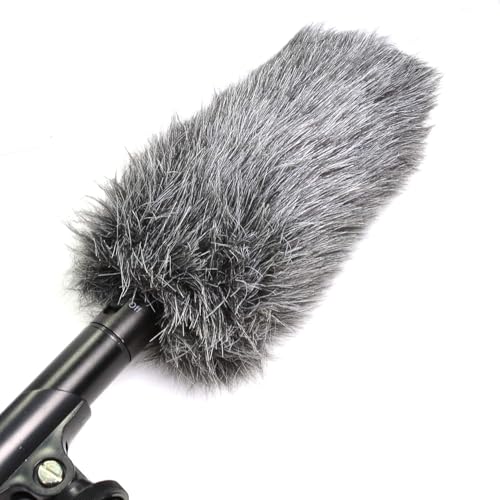 Furry Deadcat Windscreen for Rode VideoMic GO Camera Microphone, Wind Shield Mic Windshield Muff Fur Blocker Protection Cover Outdoor