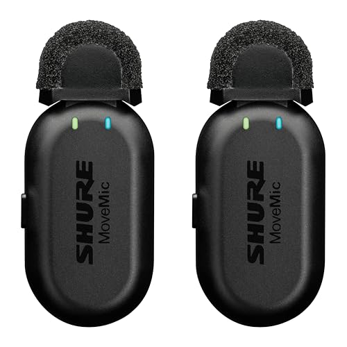 Shure MoveMic 2 Kit Wireless Lavalier Microphone System - style: Two Channel Kit