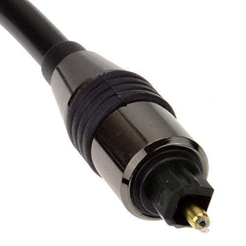Toslink Optical Cable Compatible with Sonos Playbar, Bose Cinemate, Solo, Soundstage, SoundTouch, LG LAS Series, Sound Bar, Speakers, TV, Home Theater, PS4, Xbox Digital Audio SPDIF Fibre Optic 3ft - size: 3ft