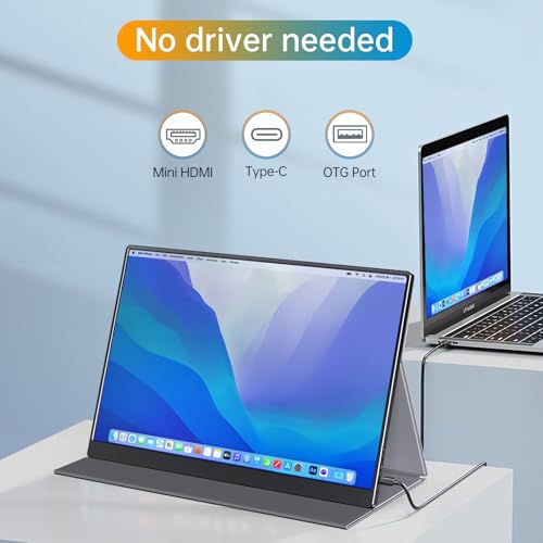 Anyuse 16" QHD USB-C HDMI HDR Portable Monitor | 16" QHD 2.5K IPS HDR, smart cover+speakers, USB-C/HDMI, plug&play, for PC/Mac/Phone/PS5/Xbox/Switch. - size: 16"Portable