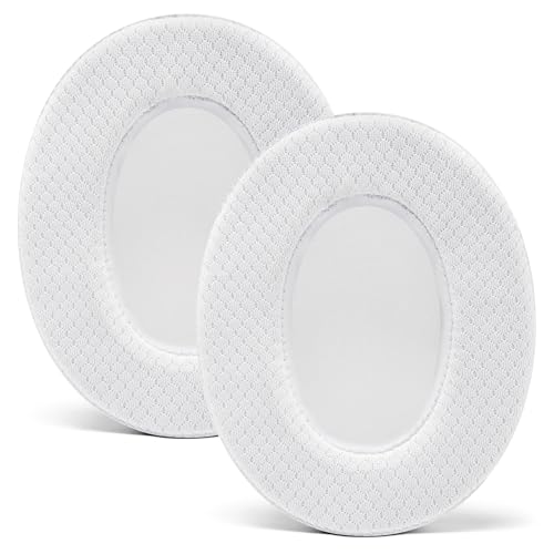 WC Freeze - Cooling Gel Earpads for ATH M50X / SteelSeries Arctis/HyperX | Made by Wicked Cushions | Fits SteelSeries Arctis, ATH M50X, Turtle Beach Stealth & More. Cooler for Longer | White - color: White