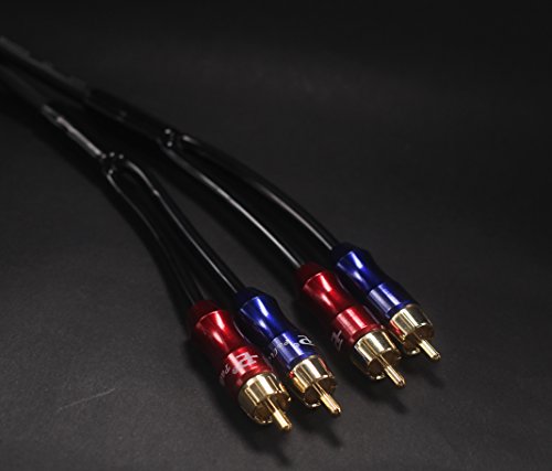 KK-A3.5to4 HiFi Cable - 3.5mm Male to 4-Male RCA Audio Adapter, Stereo Audio Splitter, Gold Plated Plug, 4n OFC Pure Copper Wire - 3.28ft (1M)