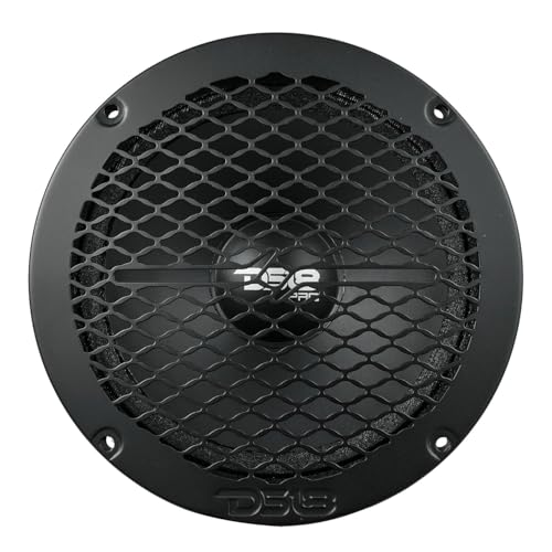 DS18 PRO-GRILL6MS/BK PRO 6.5" Slim Metal Mesh Speaker Grill - Universal Fit 6.5 inches - Protective Speaker Cover Mesh - Protect Your Speakers - Black - Each - size: 6.5 - Inches