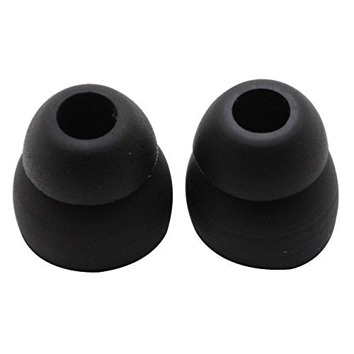 Alitutumao 10pcs Replacement Earbuds Silicone Ear Tips Compatible with Powerbeats 2 Powerbeats 3 Wireless Headphones (Double Flange) - color: Double Flange (Black)