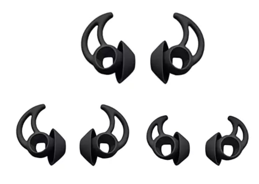 Bose Sport Earbuds Replacement Eartips, 3 Sizes S/M/L, Black