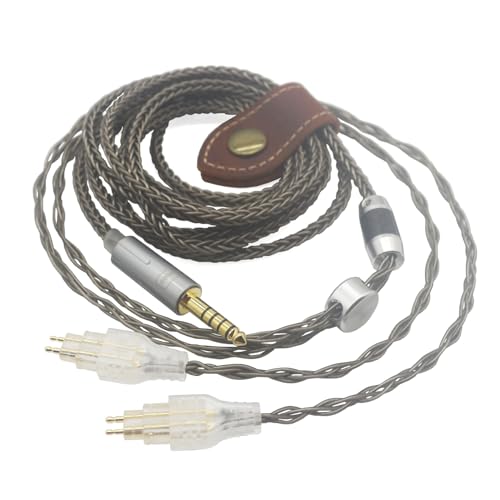 Youkamoo 4.4mm Balanced Audio Upgrade Cable 6ft/1.8m Compatible with Sennheiser HD600 HD650 HD660S HD660S2 HD580 HD58X HD6XX Headphones Silver Plated Braided