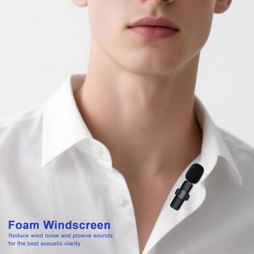 8-Pack Lavalier Mic Windscreen Set for 8mm Microphones | Plush and sponge covers, reduce wind and breath noise, for podcasting, streaming, interviewing, recording