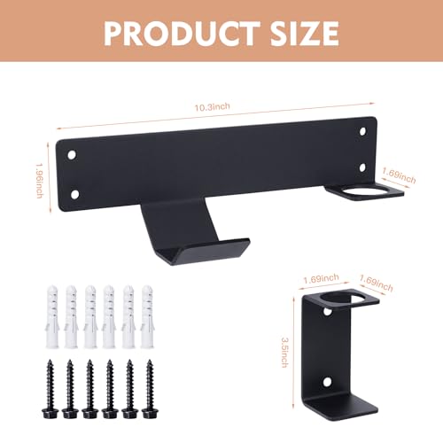 Jack Stand & Floor Jack Wall Mount Organizer Brackets | Hydraulic Trolley Jack Holder for Race Trailer Garage Storage