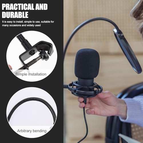 Black round Microphone Sound Filter Shield Clip Design