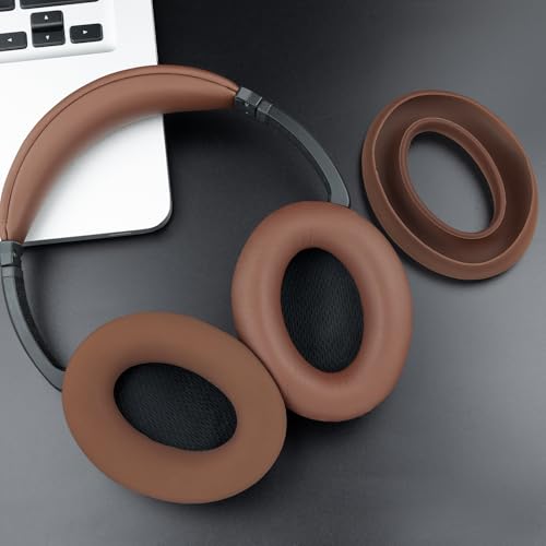 SOULWIT Replacement Kit for Bose QC15/QC2 QuietComfort Headphones, Ear Pads Cushions + Headband + Silicone Earpads Cover Protector - Coffee - color: Coffee