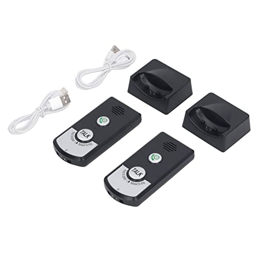 Wireless Intercom with HD Clarity, 1000ft Range, Rechargeable 1800mAh Battery, Easy Setup for Indoor Outdoor, Elderly & Kids Room Communication