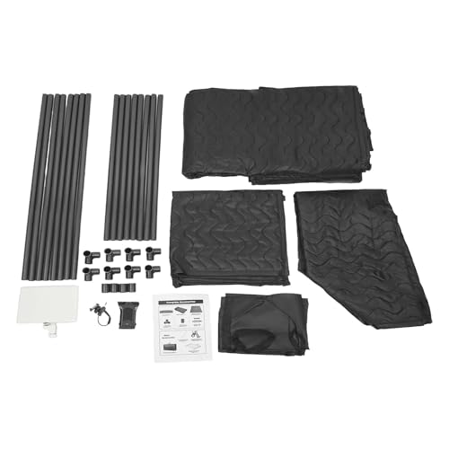 Portable Vocal Booth - Studio Grade Echo-Free Recording Booth for Voiceover, Podcast & Singing, Home Studio/Sound Isolation Booth & Travel Bag, Black