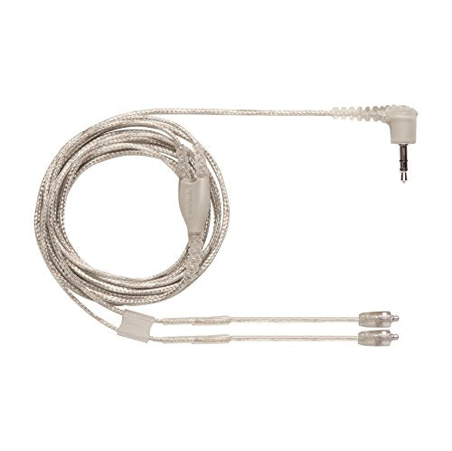 Shure Earphone Replacement Cable for SE Sound Isolating Earphones with MMCX Connection Detachable Cables (SE215, SE315, SE425, SE535, SE846) - 46-inches Long, Clear (EAC46CLS) - color: Clear Cable, size: 46" Cable