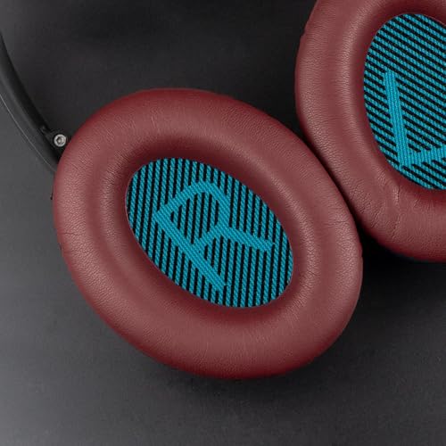 SoloWIT Earpads for Bose Headphones - Burgundy - color: Burgundy