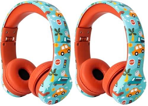 Snug Play+ Kids Headphones with Volume Limiting for Toddlers (Boys/Girls) - Vroom (Pack of 2) - color: Vroom, size: One Size (Pack of 2)