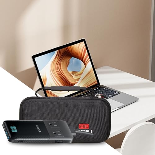 FBLFOBELI Travel Case for Anker 727/ Prime 6-in-1 USB C Charging Station | EVA Hard Shell, for Anker 8-in-1 USB C 240W Charging Station, Power Strip Shockproof Organizer Bag for Cables and Accessories