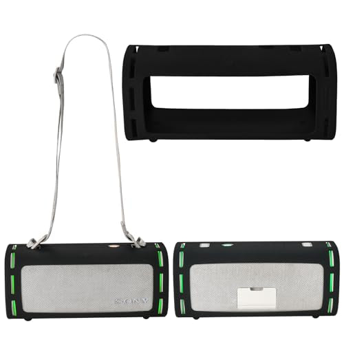 Silicone Case Compatible with Sony ULT Field 5 Portable Bluetooth Speaker, Protective Cover for Sony ULT Field 5 Speaker Accessories (Black) - color: black