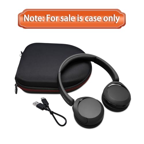 Case for Sony WH-CH520 Wireless Headphones Cappuccino | Hard Carrying Travel Case for Sony WH-CH520 Wireless Headphones - color: Beige