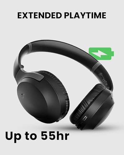 Avantalk Aria Podio 3 – Multipoint Bluetooth Over-Ear Headset with Detachable Noise-Canceling Mic & Sidetone for Clear Work Calls, PC & Phone, EQ Sound, 55H Battery, Charging Stand, Spacious Earcups
