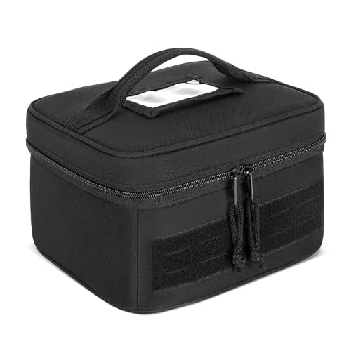 GOBUROS Shooting Glasses and Earmuffs Carrying Case for Shooting Range | Soft Protective Carrying Storage Case for Earmuff and Shooting Glasses, Universal Earmuff Case for Hunting Shooting, Only Bag