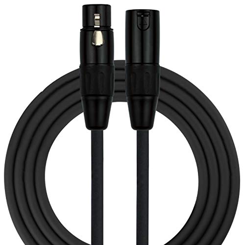 Kirlin Cable MPC-270-06/BK - 6 feet - XLR to XLR Microphone Cable Black PVC Jacket - size: 6 feet