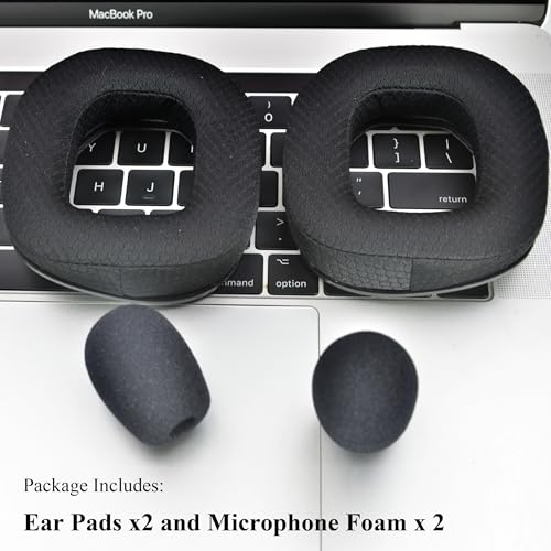 Defean Earpads for Astro A50 Gen4 / A50 Gen5 / A50X (Mesh Fabric) | Ear pads and Microphone Foam, Upgrade High-Density Noise Cancelling Foam, Ear Cushions Added Thickness - color: Mesh Fabric