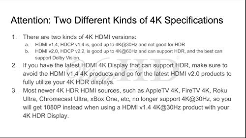 U9 ViewHD 1 in 2 out HDMI 2.0 18Gbps 1x2 Splitter with automatic 4K to 1080P Downscaler / 4K@60Hz / HDR and Dolby Vision / HDCP 2.2 / 1 Input to 2 Outputs / EDID Control | Model: UHD1X2S - color: 1x2 | 4K to1080P Auto Scaler, size: v2.0 | 4K@60Hz