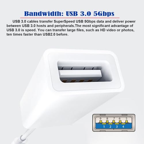 CY Type C USB-C to Standard Type-A USB3.0 Female Adapter Compatible with MAC Laptop Tablet Phone - style: USB