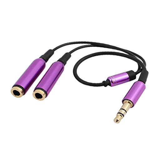 New Lon0167 24cm 3.5mm Featured Male to 2 reliable efficacy Port 3.5mm Female Audio Stereo Y Splitter Cable for Speaker and Headphone(id:0a9 7b 21 978)