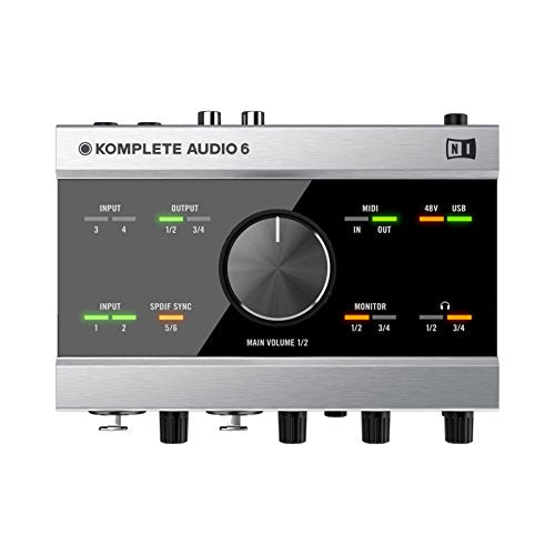 Native Instruments Komplete Audio 6 USB Audio Interface with Recording, DJ, Synth, and Production Software