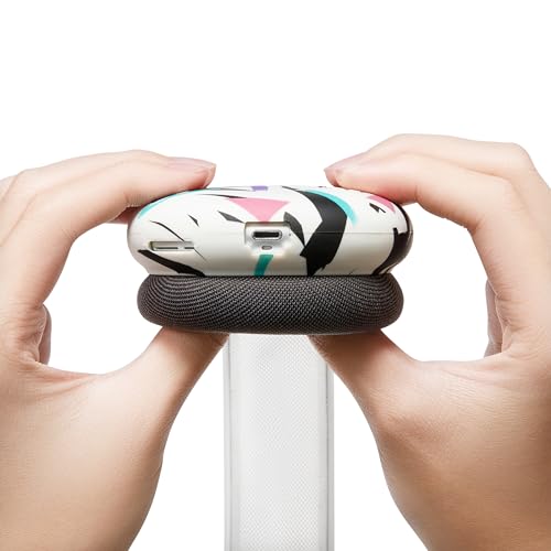 WC ShellZ Max - Protective Shell Covers for AirPods Max 1 & 2 | Made by Wicked Cushions | Made with Premium Silicone | 90's White - color: 90's White