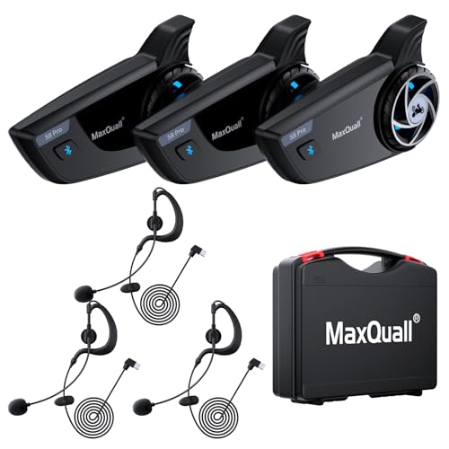 2~8 Person Referee Headset Communication System Sets S8 Pro Football Microphone Wireless Soccer Headsets (3S8 Pro(Model 1 Overhook Earphone)) - color: 3S8 Pro(Model 1 Overhook Earphone)