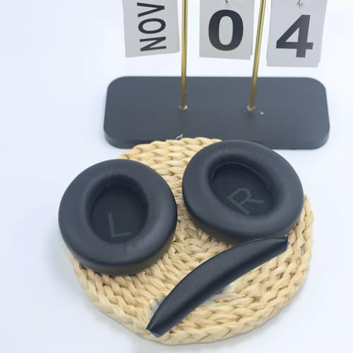Adhiper Earpads & Headband for Anker Soundcore Space Q45 Headphones,Black