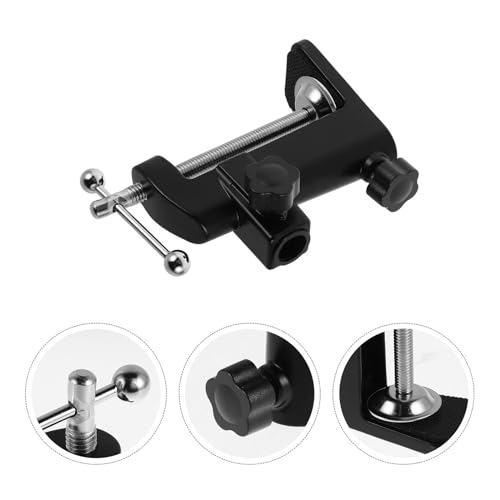 Beaupretty Adjustable Mic Boom Arm with Versatile Table Clamp, Black Aluminum Alloy Desk Mount Stand for Podcasting, Streaming, and Live Sound Accessories