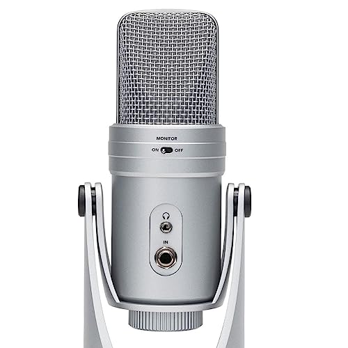 SAMSON G Track Pro USB Microphone with Built in Audio Interface Silver - color: Silver