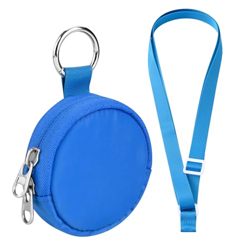 CaSZLUTION Carrying Case Compatible with GO Plus + 2023 | Portable Protective Case with Key Ring & Neck Strap, Nylon Storage Pouch, for GO Plus Plus, Case Only, Blue - color: Blue