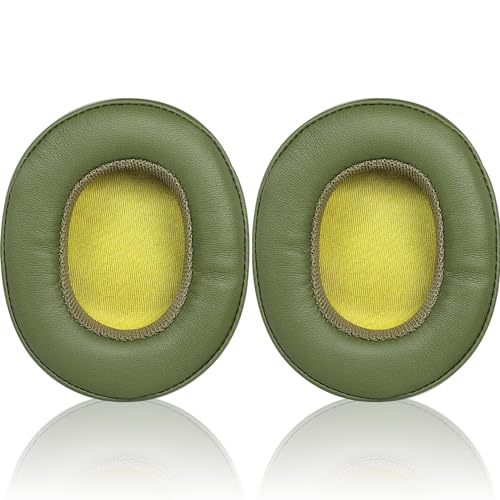 Replacement Earpads for Skullcandy Crusher EVO Headphones,Compatibel Crusher EVO Replacement Ear Pads,Upgraded Ear Covers with Soft Protein Leather,Optimized Noise Isolation Memory Foam (Green) - color: Green