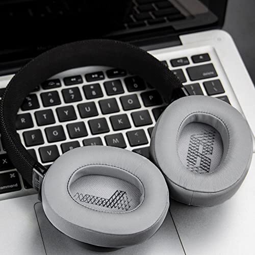 SOULWIT Professional Replacement Ear Pads for JBL Live 500BT/Live 500 BT Around-Ear Wireless Headphone, Earpads Cushions with Softer Protein Leather, Noise Isolation Foam - Grey - color: Grey